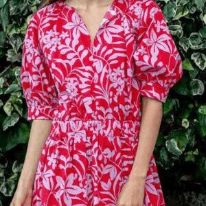 Voyageur by Mersea Hedy Midi Dress Pink XL